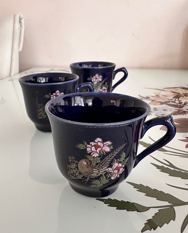 Vintage Cobalt Fincanlar - Görsel 4