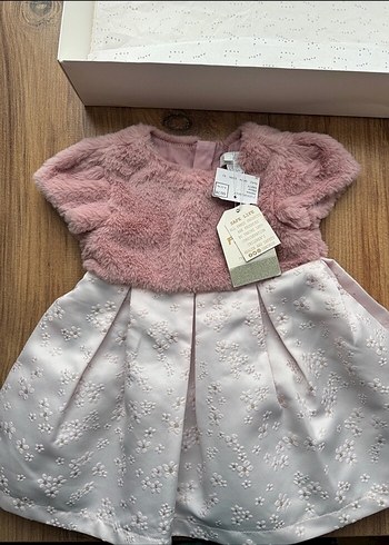 Kız Çocuk Pembe Kürklü Takım - Görsel 2