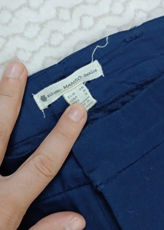 Pantolon kumaş lacivert mango orijinal 38 beden - Görsel 2