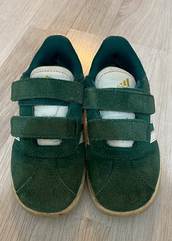 Koyu Yeşil Erkek Çocuk Spor Ayakkabı Velcro - Görsel 2