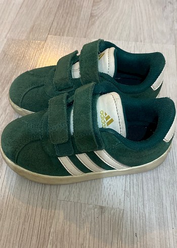 Koyu Yeşil Erkek Çocuk Spor Ayakkabı Velcro - Görsel 3