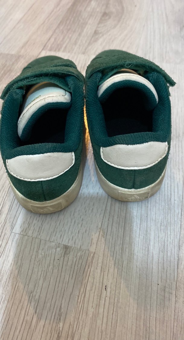 Koyu Yeşil Erkek Çocuk Spor Ayakkabı Velcro - Görsel 4