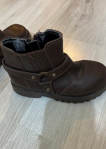 Erkek Çocuk Kahverengi Deri Tokalı Bot - Görsel 3