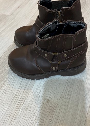 Erkek Çocuk Kahverengi Deri Tokalı Bot - Görsel 2