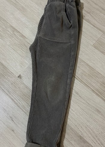 Gri Erkek Çocuk Keten Rahat Pantolon - Görsel 2