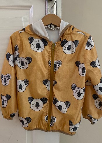 Kapüşonlu Düğmeli Erkek Çocuk Yağmurluk - Görsel 4