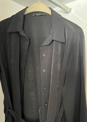 Siyah Kuşaklı Uzun elbise - Görsel 2