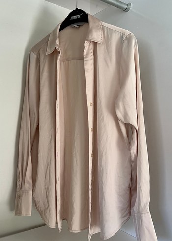 Bej Kadın Saten Gömlek - Görsel 3
