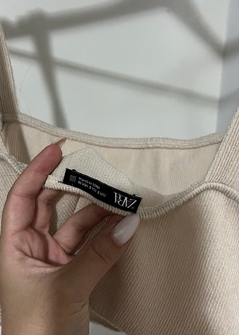 Zara Bej Keten Mini Atlet