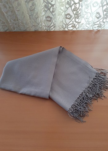 Diğer Vizon rengi kadın Şal, Püsküllü ve İnce Dokulu