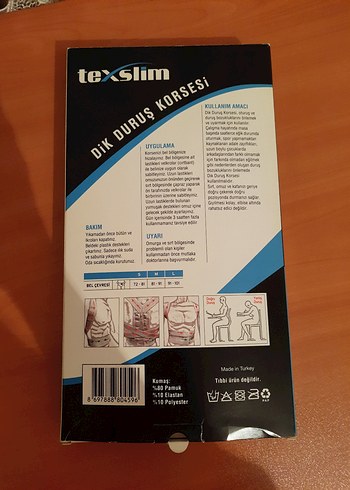 38 Beden Dik Duruş Korsesi