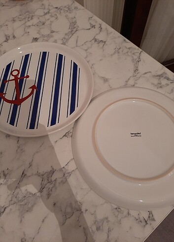  Beden beyaz Renk Servis tabağı