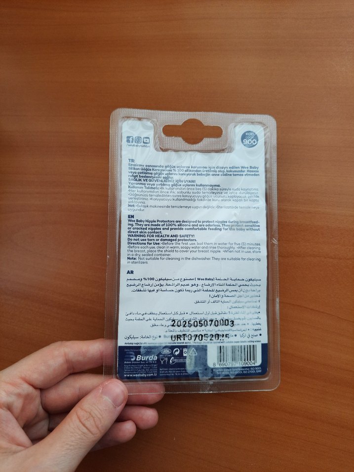 Wee Baby Silikon Göğüs Koruyucu 2'li - Görsel 2