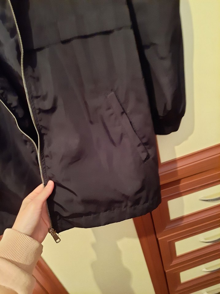 Siyah yağmurluk - Görsel 5