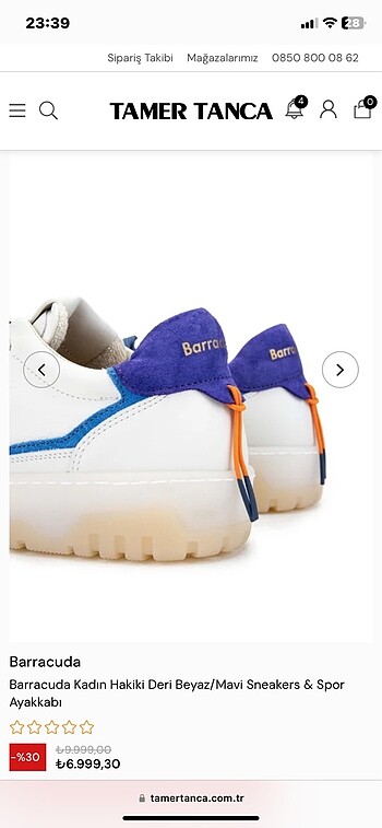 37 Beden Tamer tanca barracuda sneaker