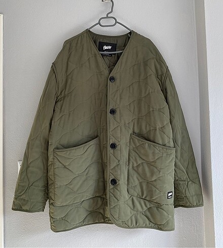 m Beden Pull&And Bear Kapitone Haki Ceket