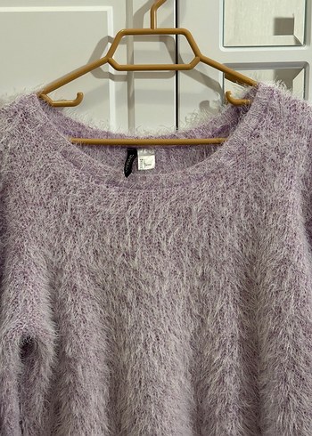 H&M Lila Pelus Triko Kazak