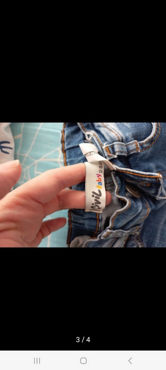 Bebek Erkek Mavi Denim Takım - Görsel 2