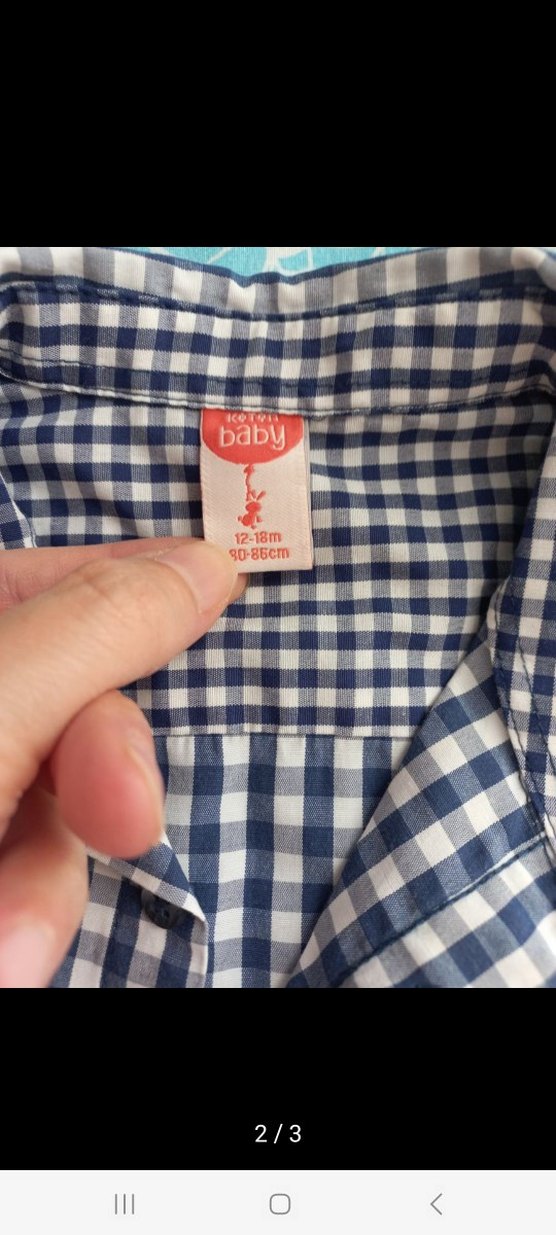 Uzun Kollu Kareli Bebek Erkek Takımı - Görsel 2