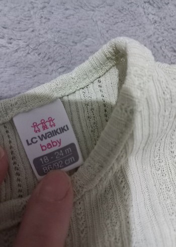 Gri Pliseli Kız Bebek Kısa Kollu Takım - Görsel 3