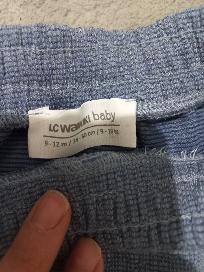 Gri Pliseli Kız Bebek Kısa Kollu Takım - Görsel 5