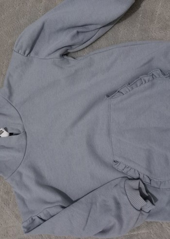 Mor Kız Çocuk Fırfırlı Keten Bluz - Görsel 4