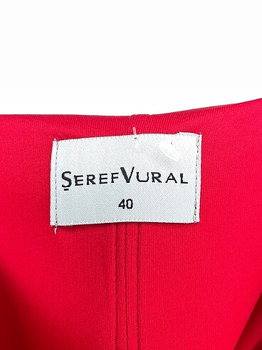 40 Beden kırmızı Renk PreLoved Uzun Elbise %70 İndirimli.