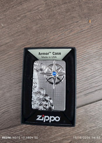 Zippo Armor Compasslu Metal Cakmak