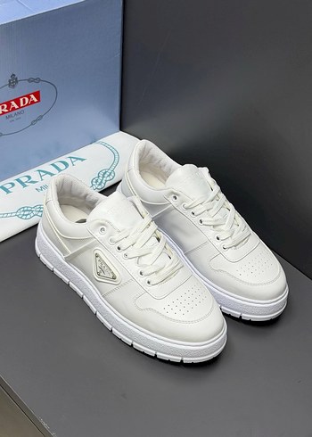Prada Beyaz Deri Sneaker