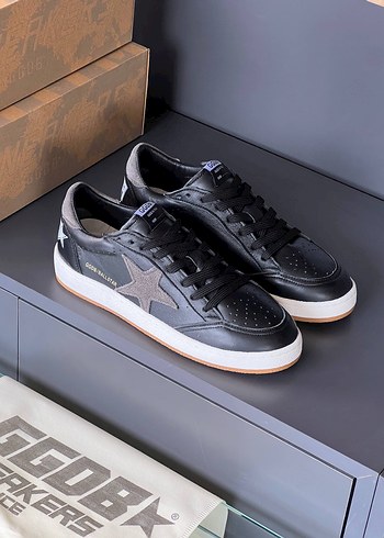 Golden Goose Deluxe Siyah Deri Sneaker