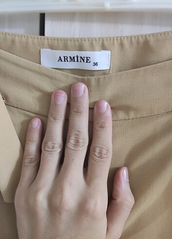 36 Beden sarı Renk Pantalon