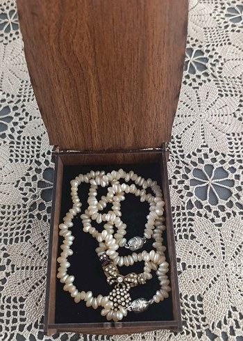 Sterling silver Vintage Sedef Kirik İnci