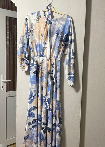 Uzun Kol tesettür elbise - Görsel 4