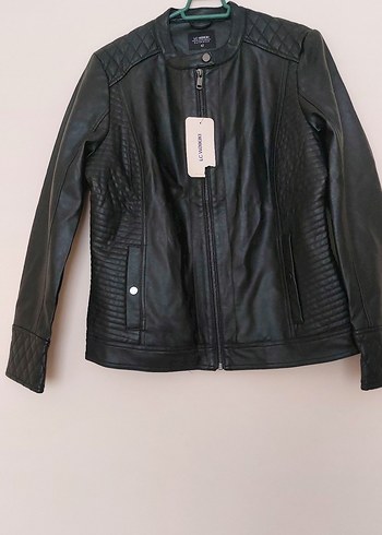 LC Waikiki Sehir Stiline Siklik Siyah Deri Biker Ceket