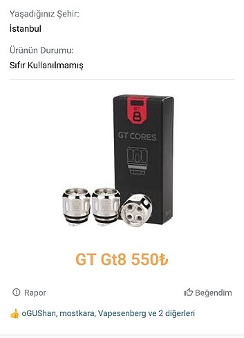 Gt2 coil 3 adet