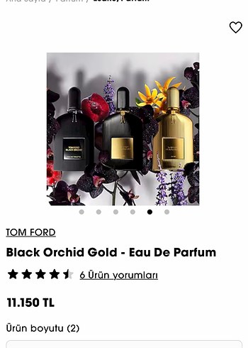 Tom Ford Tom Ford Black Orchid Gold Erkek Parfümü