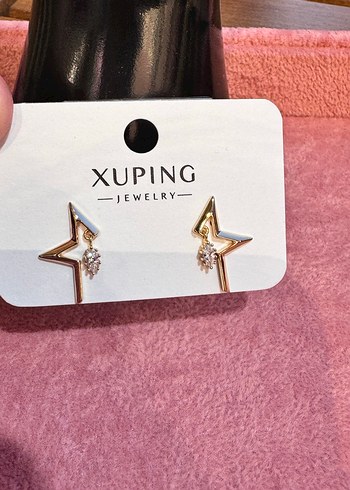 Gold Mini Yıldız Figürlü Küpe