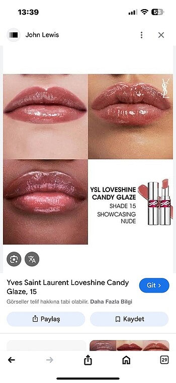 Ysl love shıne candy glaze
