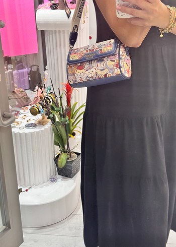 Beden Baskılı Çok Renkli Kadın Bel Çantası