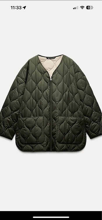 Zara Oversize su geçirmez ceket zara