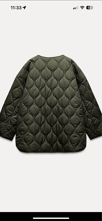 xs Beden Oversize su geçirmez ceket zara