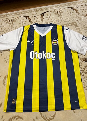Erkek Sarı Lacivert Çizgili Spor Forma