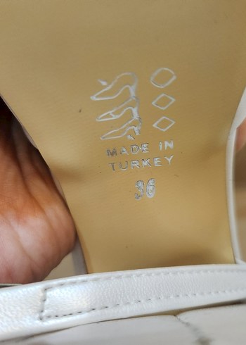 36 Beden Beyaz Platform Topuklu gelin ayakkabısı