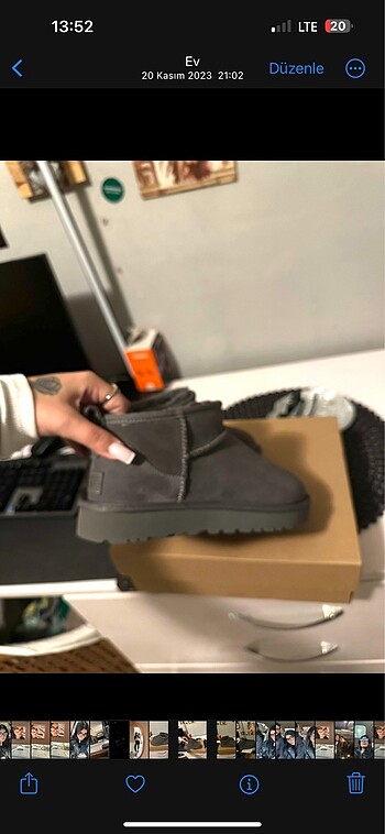 37 Beden UGG ULTRA MINI GREY