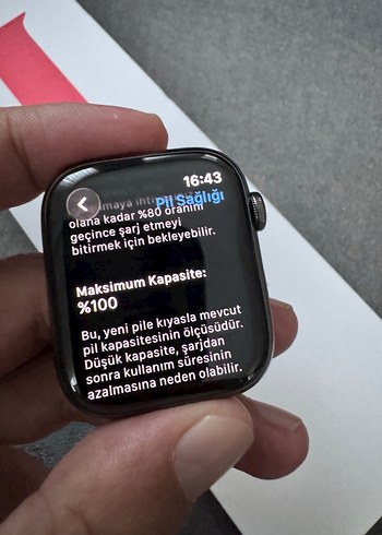Beden Sıfır Apple Watch siyah çelik kasa TR cellular