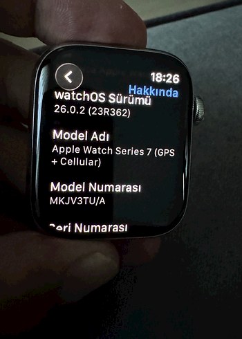 Beden Renk Sıfır Apple Watch gümüş çelik kasa CELLULAR TR