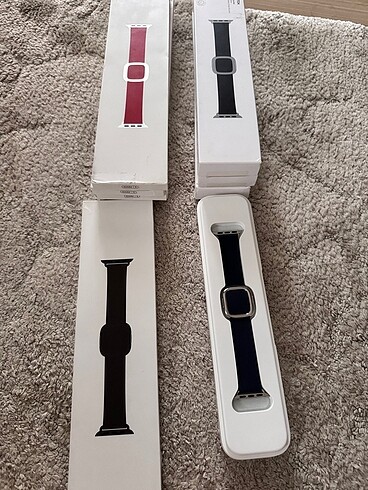 Apple Watch modern tokalı deri kordon