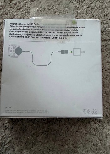 Orijinal sıfır 2 metre Apple Watch şarjı - Görsel 2