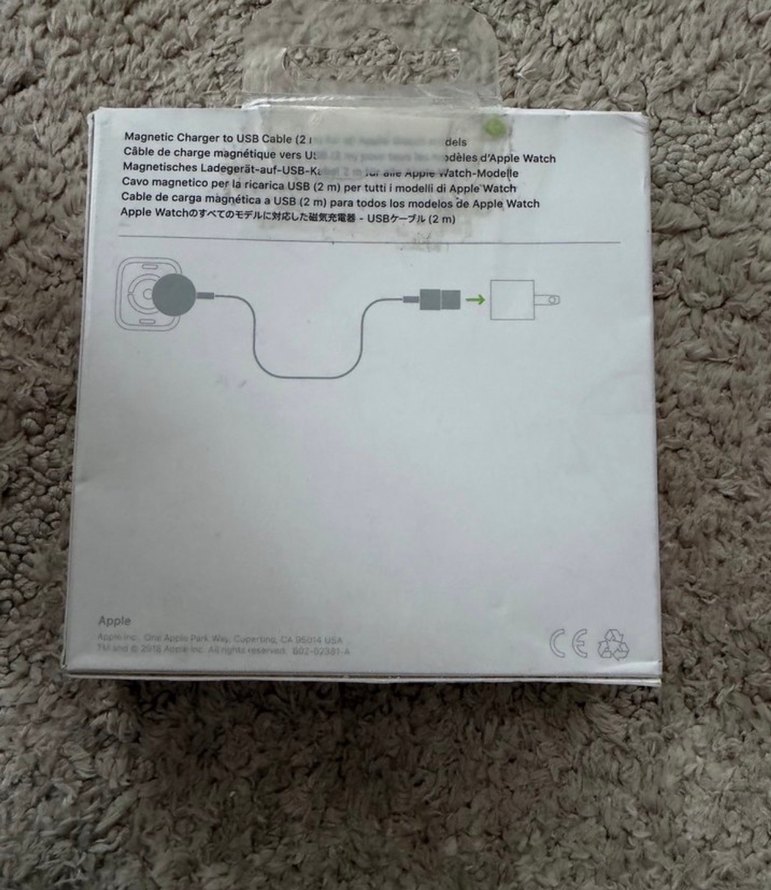 Orijinal sıfır 2 metre Apple Watch şarjı - Görsel 2