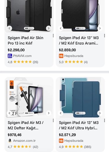 Apple iPad Air kılıf spigen ultra hybrid - Görsel 5